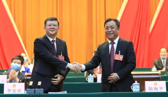 陸海平任賀州市人大主任，陳翼明、唐先程任副主任，潘震任賀州市檢察院檢察長（簡歷）